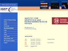 Tablet Screenshot of igep.tu-bs.de