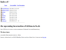 Tablet Screenshot of debian.tu-bs.de